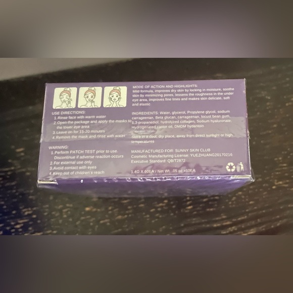 Sunny Skin Collagen Gel Eye Masks - Picture 3 of 4